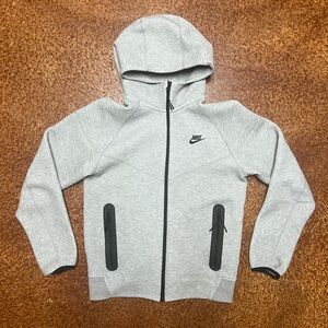 Grey Nike tech zip-up